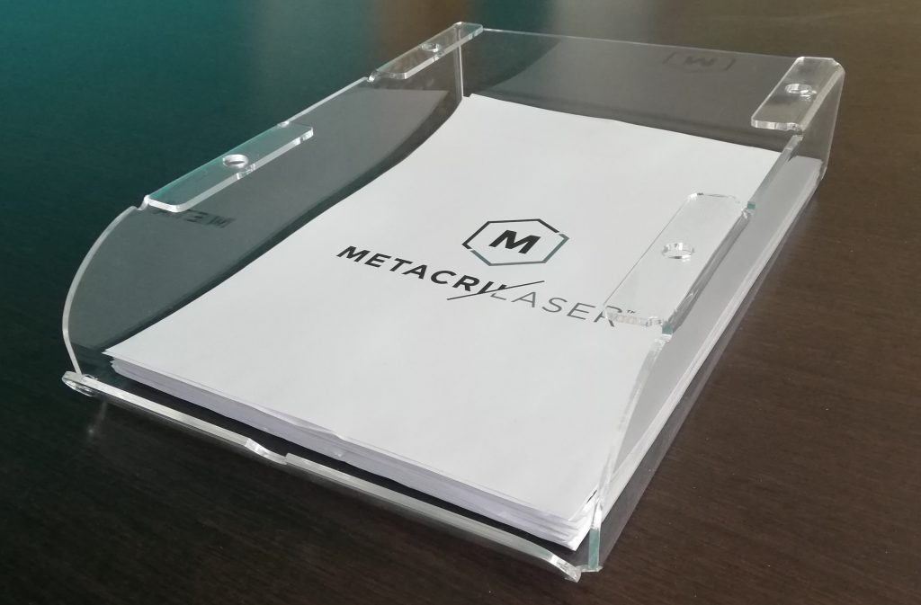 Bandejas Folios Apilables 348x257x66mm Lote De 10 Bandejas Organizadoras De Oficina | Color Rojo, 348x257x66 Mm | Apilables, De Plástico PS Reciclable Bandeja Folios